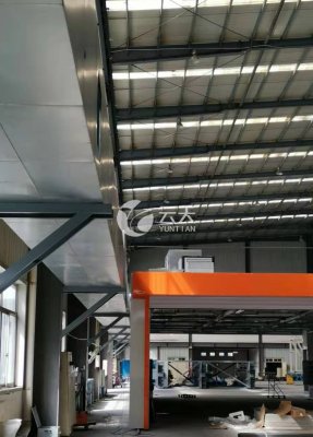 導(dǎo)軌移動(dòng)式噴漆房廢氣收集滑軌風(fēng)管系統(tǒng)